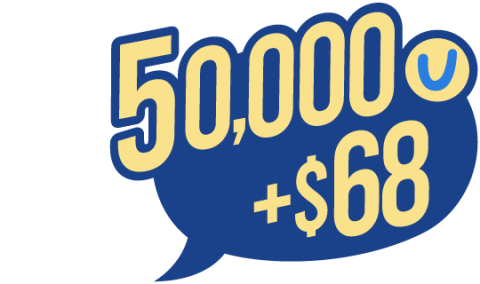 50000U+$68